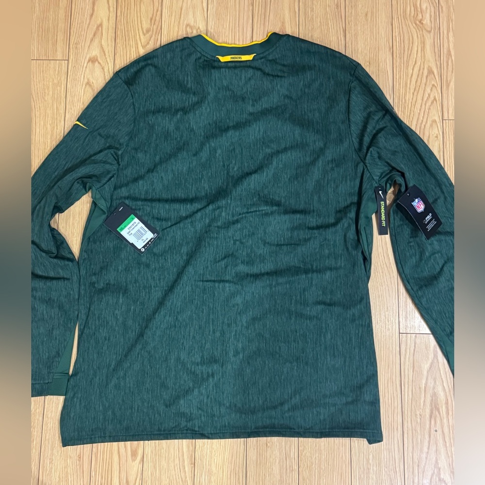 Nike Green Bay Packers Coach Sideline 1/4 Zip Pullover – Men’s XL - Picture 3 of 13